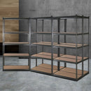 5x1.8M Garage Shelving Warehouse Rack Pallet Racking Storage Charcoal