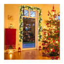 Artificial Christmas Wreath Rattan With Pine Needles And Red Berries