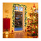 Artificial Christmas Wreath Rattan With Pine Needles And Red Berries