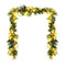 Artificial Christmas Wreath Rattan With Pine Needles And Red Berries