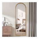 Wood Frame Bathroom Vanity Wall Mounted Arched