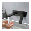 Wall Mounted Basin Mixer Tap Bath Tub Water Spout Black Vanity
