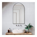Stainless Steel Framed Arched Wall Mounted Bathroom Vanity