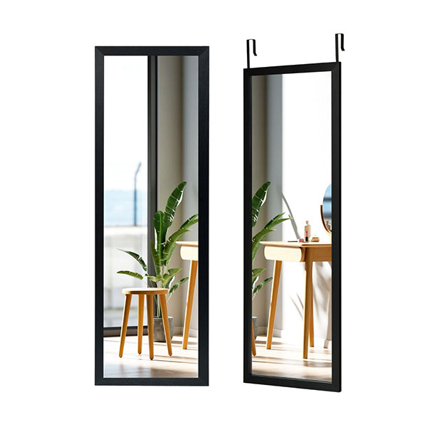 Wall Mounted Dressing Mirror With Hanging Hooks For Bedroom