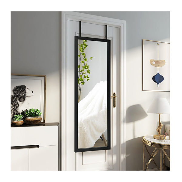 Wall Mounted Dressing Mirror With Hanging Hooks For Bedroom