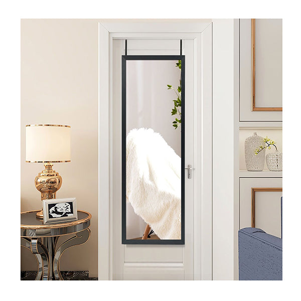 Wall Mounted Dressing Mirror With Hanging Hooks For Bedroom