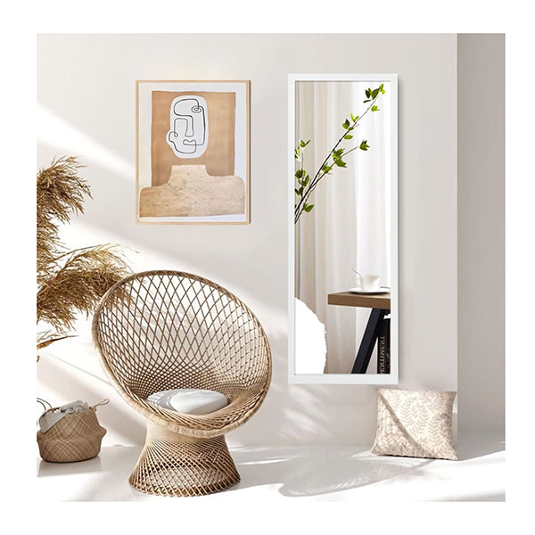 Wall Mounted Dressing Mirror With Hanging Hooks For Bedroom