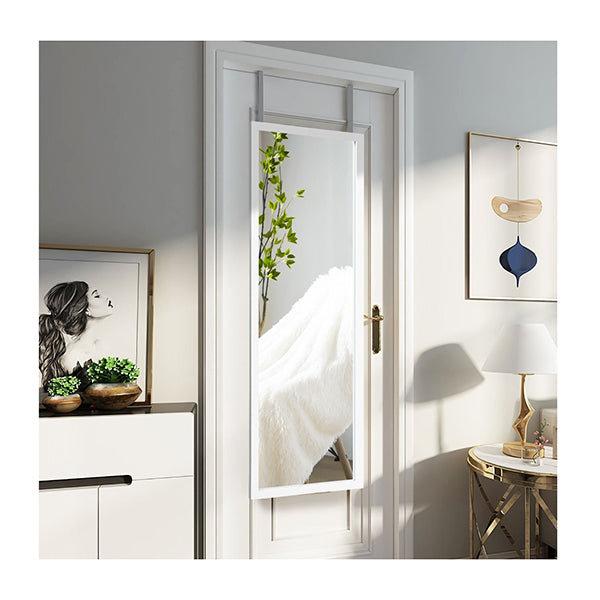 Wall Mounted Dressing Mirror With Hanging Hooks For Bedroom