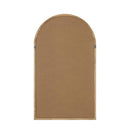 Wall Mounted Mirror Wooden Frame Arched Vanity Home Decor