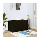 Wall Mounted Shoe Cabinet Black 70X35X38 Cm Engineered Wood