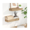 Wall Shelves 2 Pcs 40X15X4 Cm Solid Wood Teak