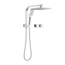Rain Shower Head Set Chrome Bathroom Wall Tapware