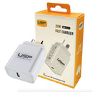 Usp 20W Usb C Pd Fast Wall Charger White