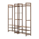 Wardrobe Organiset With Display Shelves Open Clothes Rack