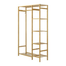Wardrobe with Hanging Rail and 6-tier Shelf
