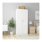 Wardrobe White 80X52X180 Cm Engineered Wood