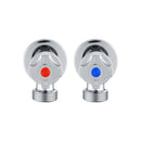 Washing Machine Turn Stop Brass 1 Pair Laundry Pin Taps Round