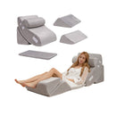 Wedge Pillow Set With Machine Washable Velvet Cover For Pregnancy Nap