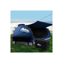 Swag King Single Camping Canvas Free Standing Swags Blue Dome Tent