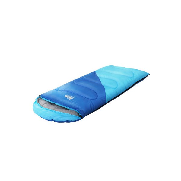 Sleeping Bag Kids 172Cm Camping Hiking Thermal Blue