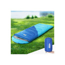 Sleeping Bag Kids 172Cm Camping Hiking Thermal Blue