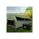 Double Swag Camping Canvas Tent Deluxe Celadon