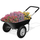 2 Tire Wheelbarrow Garden Dolly Utility Cart With Pneumatic Tires