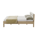 White And Natural Queen Bed