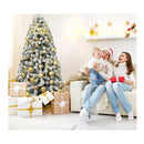 White Artificial Holiday Christmas Tree With 600 Pvc Tips
