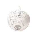 White Radiance Blossom Glow Cone Pendant Light Floral Etch Design