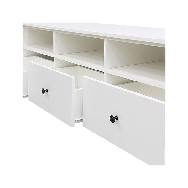 157Cm White TV Cabinet