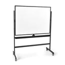 Mobile Magnetic Reversible Whiteboard With Adjustable Height