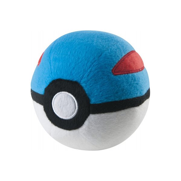Pokemon 5 Plush Pokeball Great Ball With Weighted Bottom