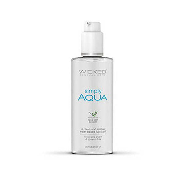 Wicked Simply Aqua Water Based Lubricant 70 Ml Bottle