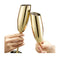 Gold Champagne Glass Cocktail Glasses Cups 2Pcs Kit Stainless Steel