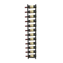 Rust Proof Metal Wall Mounted Wine Rack For 12 Bottles