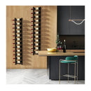 Rust Proof Metal Wall Mounted Wine Rack For 12 Bottles