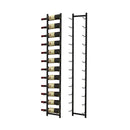 Rust Proof Metal Wall Mounted Wine Rack For 12 Bottles
