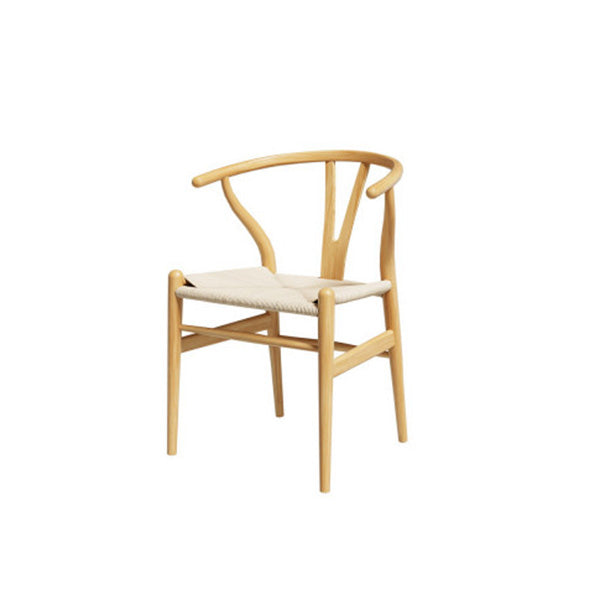 Wishbone Dining Chairs Ratter Seat Solid Wood Frame Cafe Lounge Chair