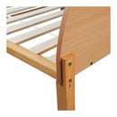 Wood Bed Frame Solid Pine Wooden Base Platform Bed Round Bedhead