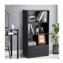 Wood Bookcase With Storage Drawer For Living Room