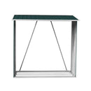 Wood Storage Shed Galvanized Steel Green