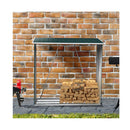 Wood Storage Shed Galvanized Steel Green
