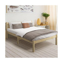 Oikiture Wooden Bed Frame Queen Size Slat Support