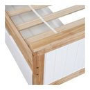 Wooden Bed Frame Shelf Headboard Mattress Base
