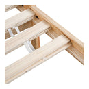 Wooden Bed Frame Shelf Headboard Mattress Base