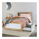 Wooden Bed Frame With Headboard 2 Storage Drawers