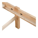 Wooden Bed Frame With Headboard 2 Storage Drawers