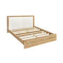 Wooden Bed Frame With Headboard Mattress Bed Base Platform