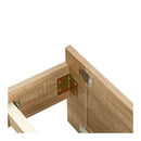 Wooden Bed Frame With Headboard Mattress Bed Base Platform